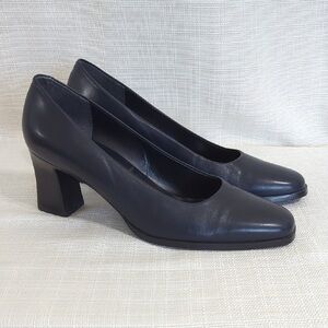 Elegant Black Women's Block Heels
